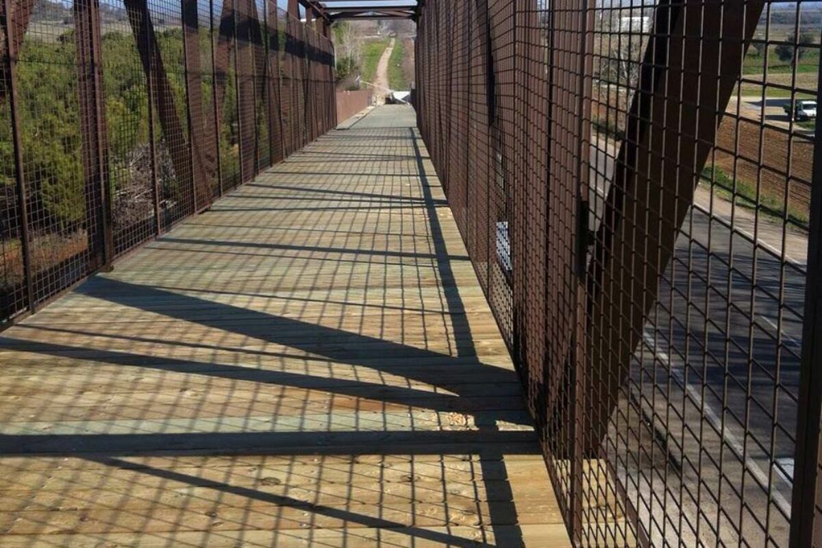 pasarela via verde calera y chozas