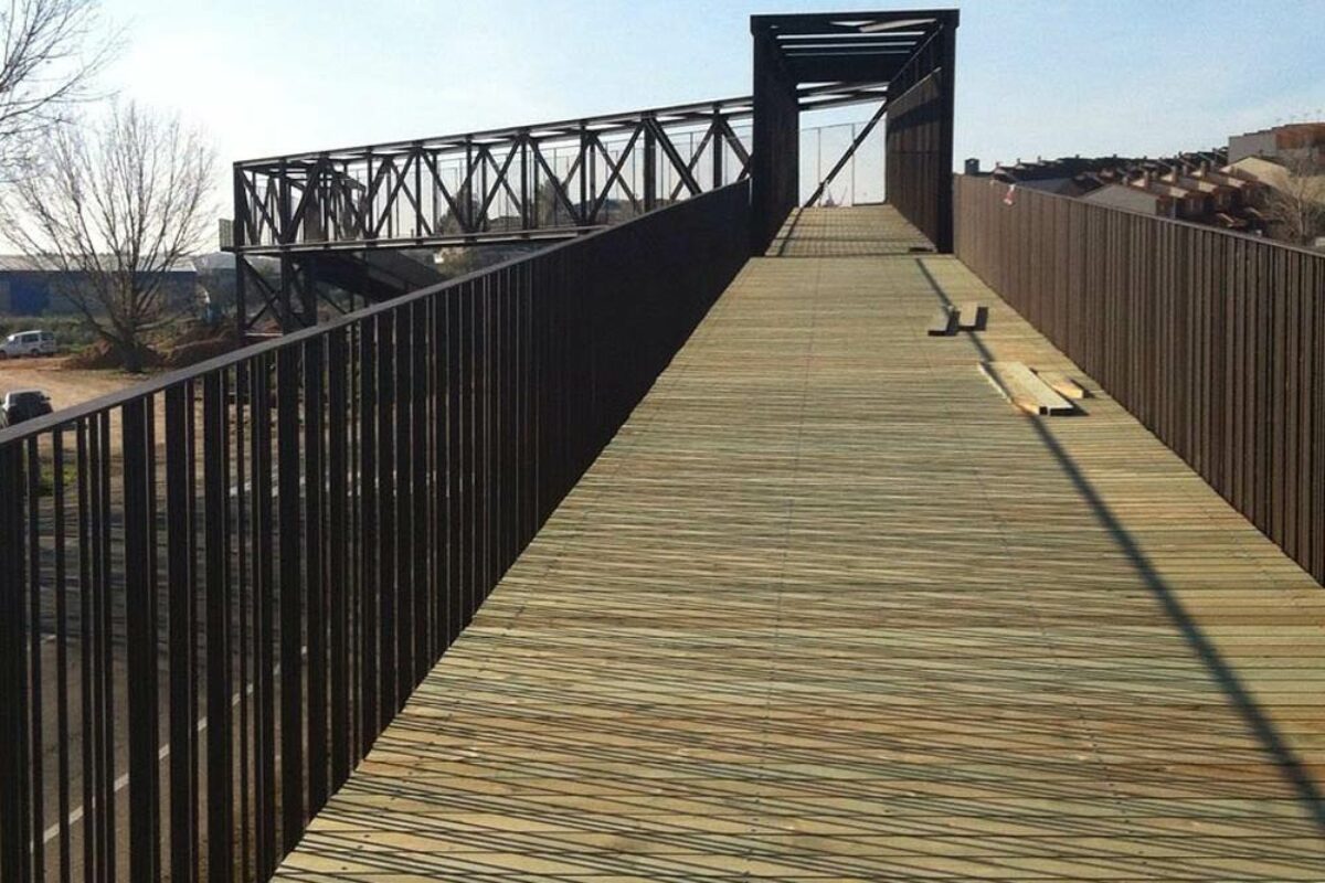 pasarela via verde calera y chozas