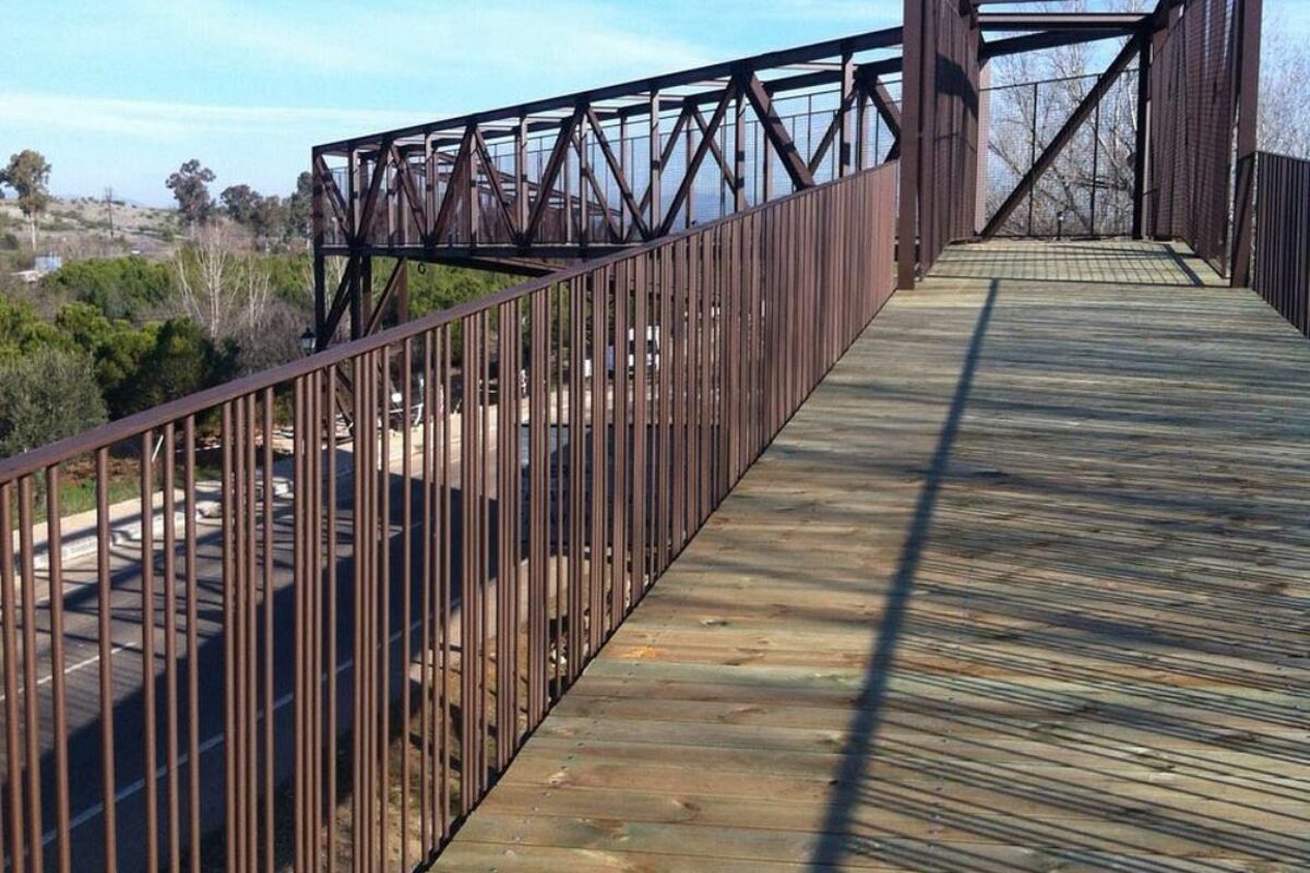 pasarela via verde calera y chozas