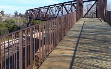 pasarela via verde calera y chozas