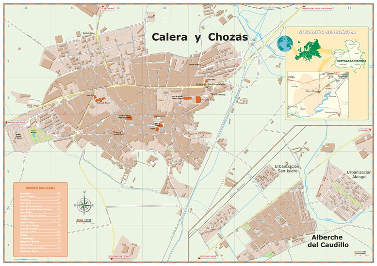 callejero urbanismo calera chozas