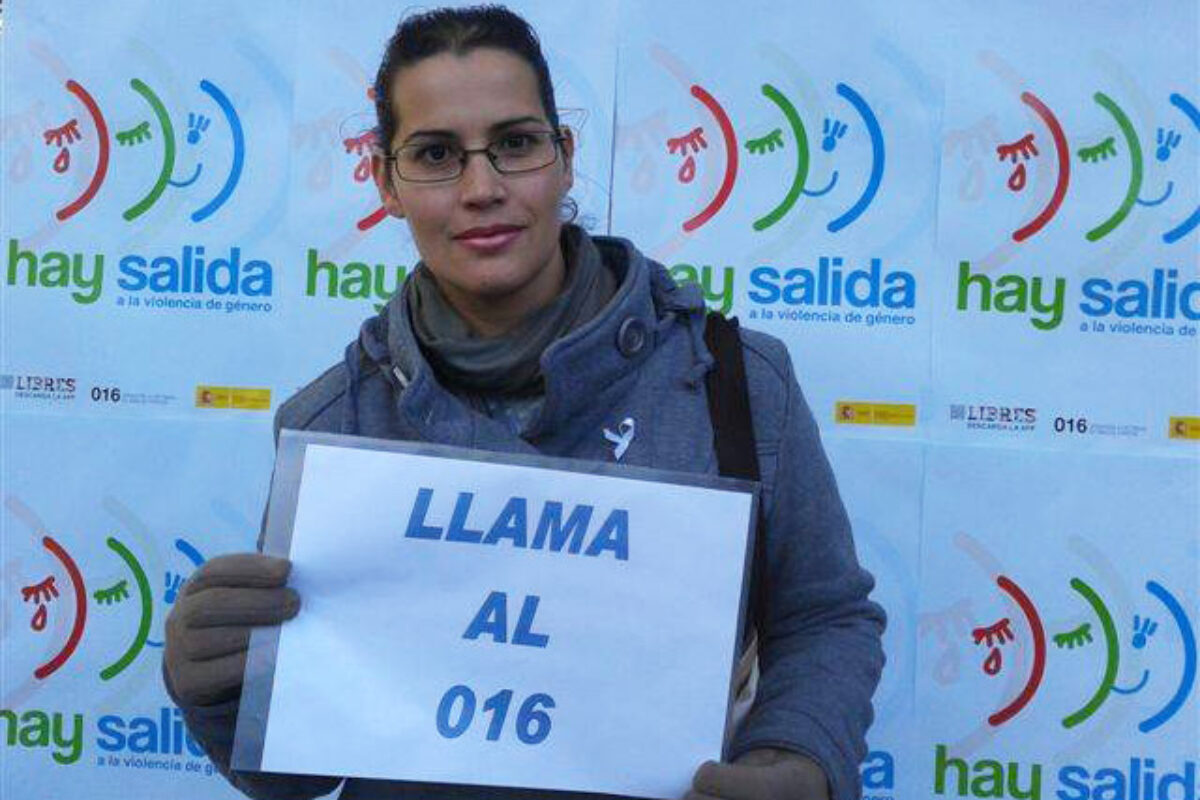 photocall calera y chozas contra la violencia de genero