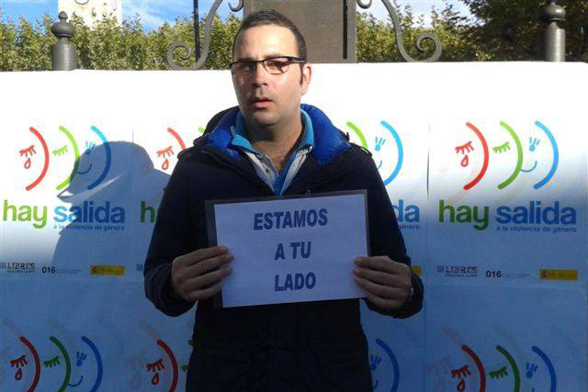 photocall calera y chozas contra la violencia de genero