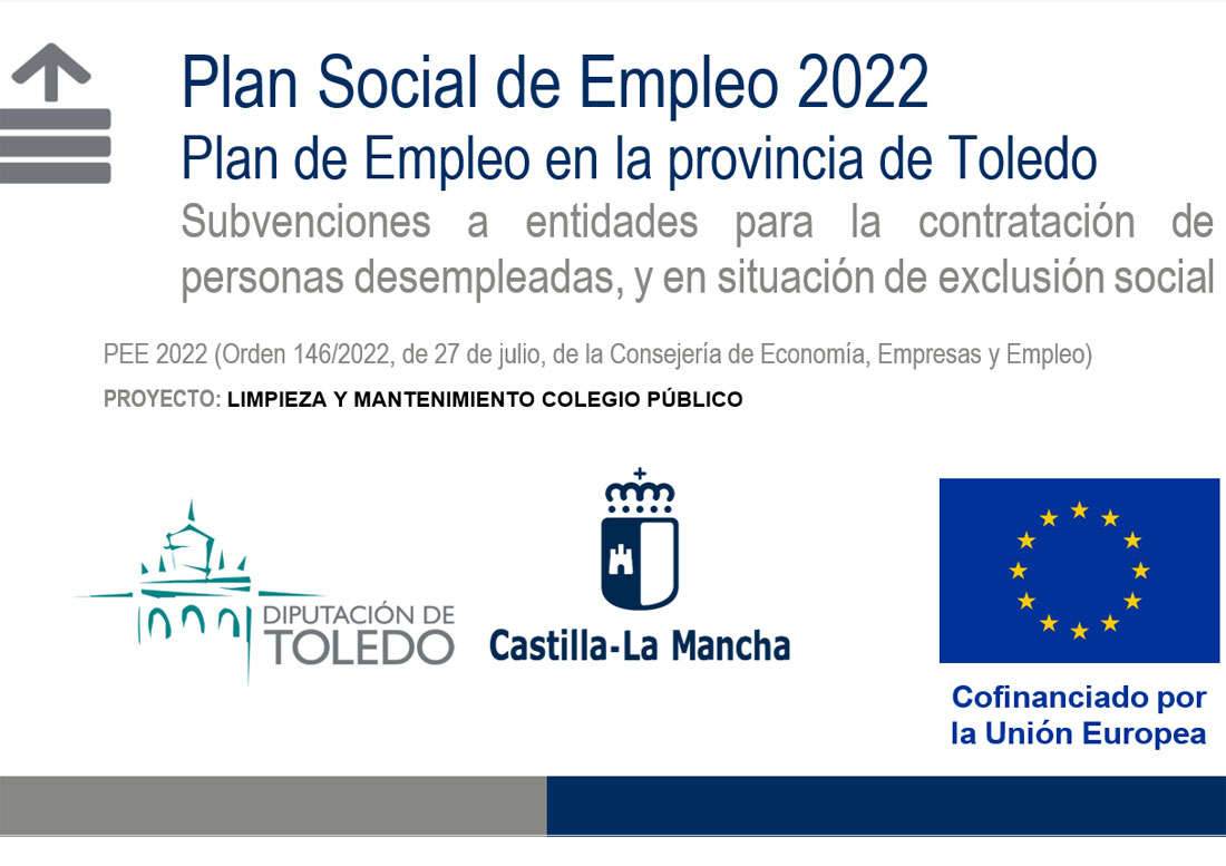 plan social empleo calera y chozas mantenimiento limpieza colegio