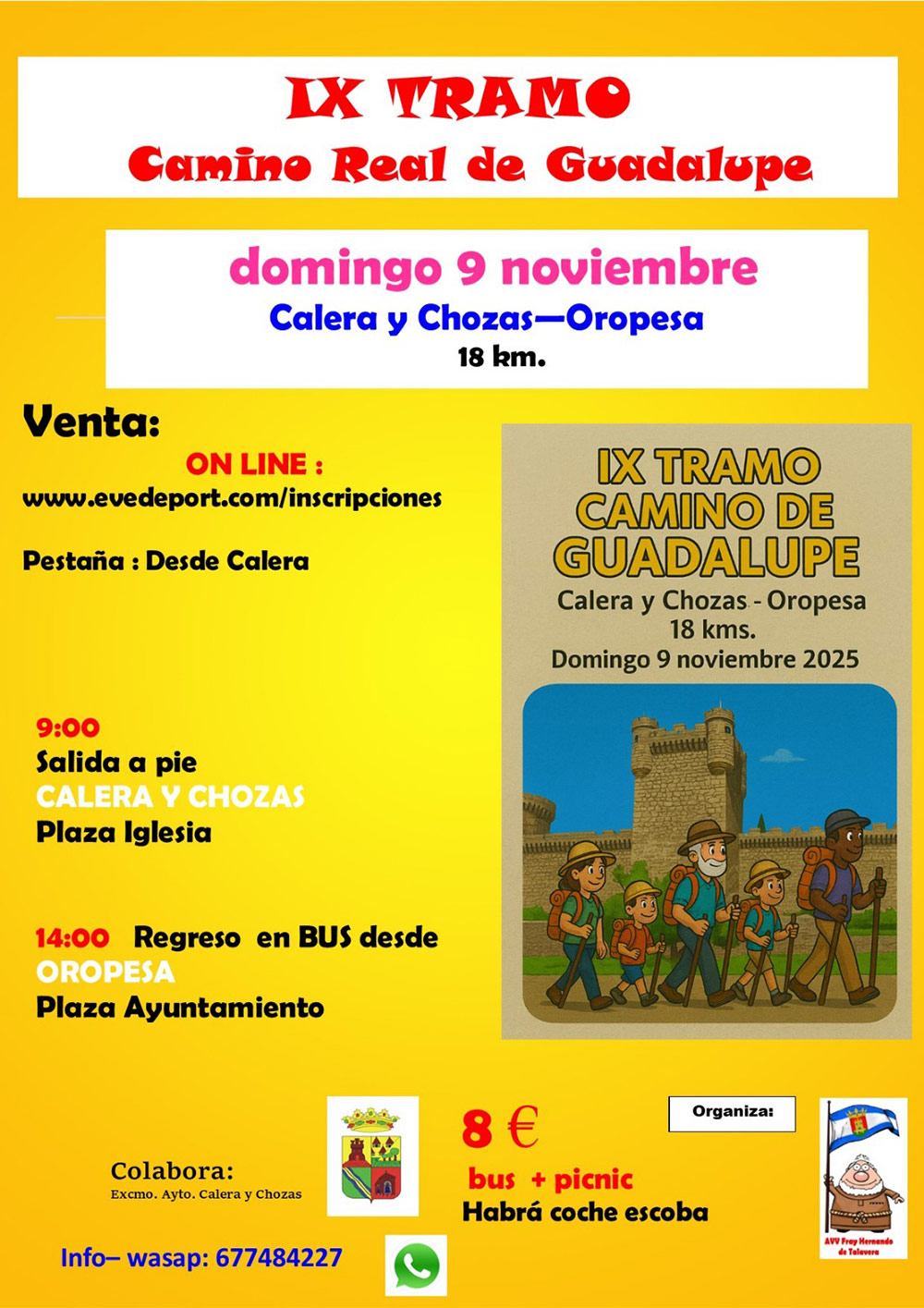 camino de guadalupe calera y chozas